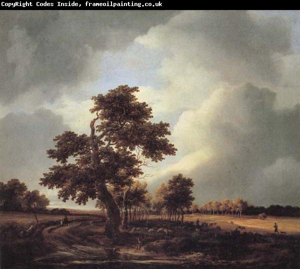 Jacob van Ruisdael Landscape with Shepherds and Peasants